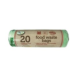 Tidyz Food Waste Bags 5 Litre (5L) Compostable Caddy Bin Liners - 20 Bags (2 X 20 (40 Bags))