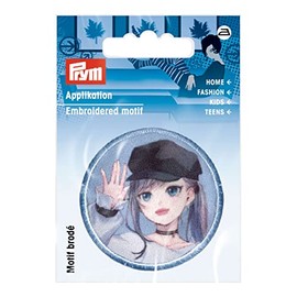 Prym 926082 Appliqué K-Pop Label Girl with Hat