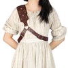 HDBHBH Medieval Sword Back Holster - Leather Shoulder Sheath for