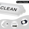 Acuxiaza Dishwasher Magnet Clean Dirty Sign 7x 1.5 Inch Stainless