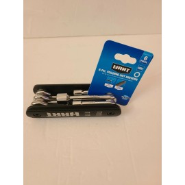 Hart 6 Piece Folding Nut Driver MM 5mm 6mm 8mm 9mm 10mm 12mm HHSDFND501