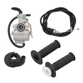 waltyotur Carburetor Carb with Throttle Cable Grip Casing Set Replacement for Honda XR80 XR80R CRF80F XL80S XL75 XR75 XL70 SL70
