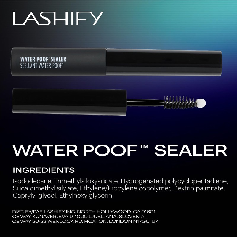 Lashify Water Poof Sealer to Remove Stickiness, Repel Water &