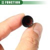 Motoforti 10pcs 17mm Plastic Black Universal Tire Valve Caps for