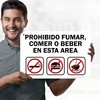 Do Not Smoke Eat or Drink In This Area Spanish