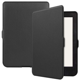 Kepuch Custer Ultra-Thin Polyurethane PU Leather Shell Hard Case Cover for Kobo Nia 2020 - Black