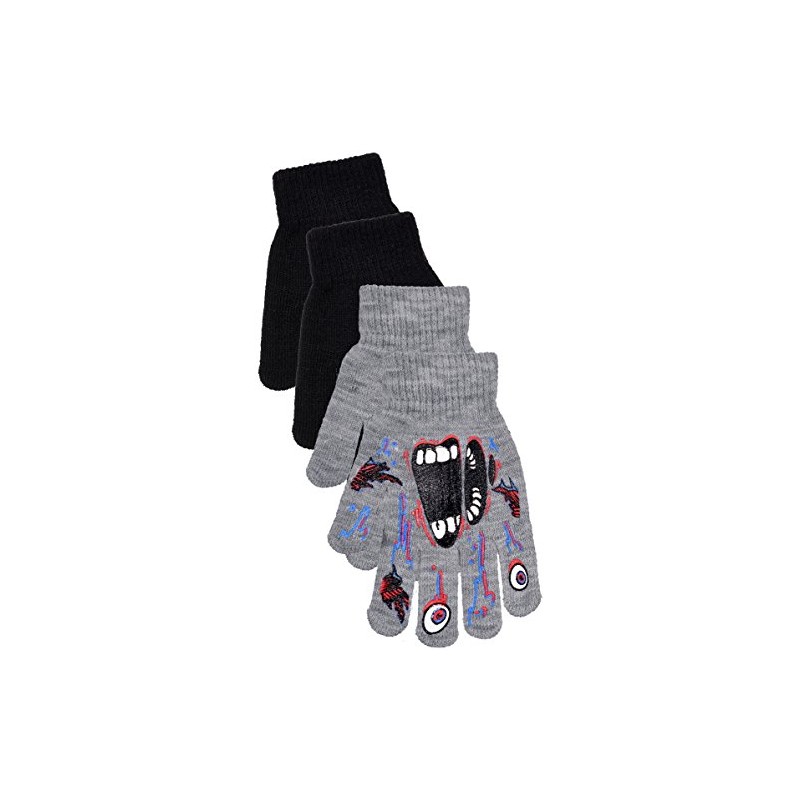 Polar Wear Boys Scary Skeleton Monster Knit Glove Set For