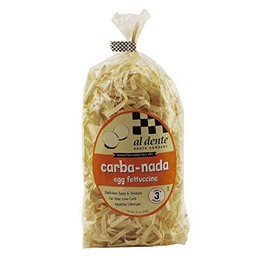 Al Dente Carba-Nada Egg Fettuccine 10 Ounce (Pack of 1) Bag - SET OF 6