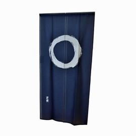 Noren Curtain Tapestry Enso Long Type (Navy Blue)