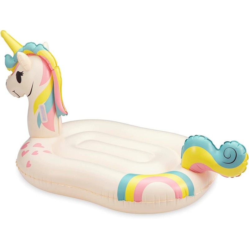Funsicle Giant Inflatable Unicorn Magic Ride-On Pool Float, Adult-Sized