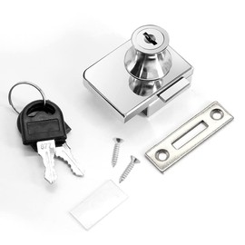 Sugarello Glass Door Lock, Glass Door Lock, Showcase Lock, Auxiliary Lock, Lock, Drawer Lock, Retrofit, Door Lock, Security, Drawer Lock (Single or Double Opening)
