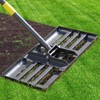 Lawn Leveling Rake - Heavy Duty 17"x10" Stainless Steel Lawn