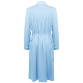 Amorbella Women Robe Long Bathrobes Lightweight Light Blue Large