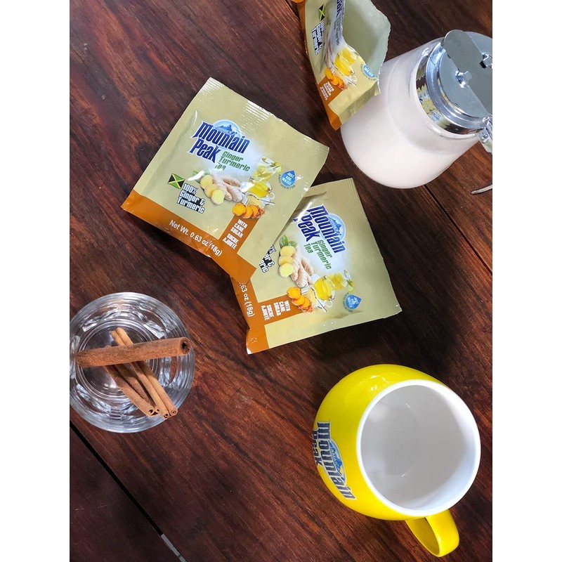 Jamaica Mountain Peak Ginger Turmeric Tea, Unsweetened, 14 x 0.7