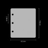 Winuin Sealing Notebook, Transparent, 3-Hole Binder, A8, Transparent Sealing Book,
