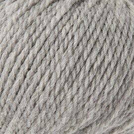 Gisimo 100% Merino Wool Yarn, 3-Ply Luxurious and Soft Yarn for Hand Knitting & Crocheting (Light Gray,3Balls)