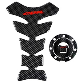 REVSOSTAR Real Carbon Look, Fuel Gas Tank Cap, Protector Pad, Tank Pad Decal Stickers, Tank Protector for CBR600RR 2003-2015 CBR1000RR 2004-2015