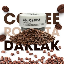 Coffee Body Scrub with Dak Lak Ripe Coffee, Macadamia Oil, Himalayan Salt, Aloe Vera & Pink Grapefruit Essential Oil – Exfoliating & Moisturizing for Smooth, Radiant Skin (8.8 fl oz)