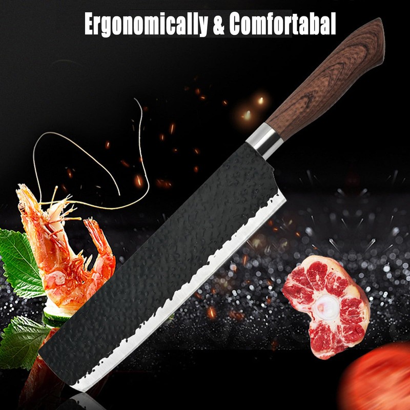 6 PCS Kitchen Knife Set and sharpener without Block, High
