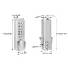 1‑11 Digitals Mechanical Password Door Lock Set, Zinc Alloy Sliding