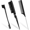 Siliget 3 Pcs Hair Brush Set, Slick Back Hair Brush
