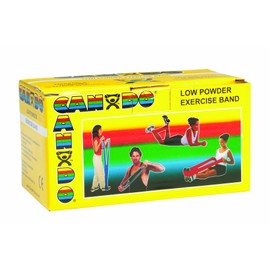 CanDo Training Band / Exercise Band Dispenser Box Length 5.5 m Yellow (Very Light)