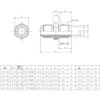 Inaba Denko Air Conditioner Pipe Sub-Component Flare Union Unit UN-6B