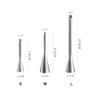Cream Puff Icing Piping Nozzle Tips,Long Piping Tip,4-Pack Seamless Stainless