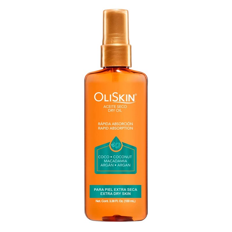 Oliskin, Aceite Seco de Coco, Macadamia y Argán, 100ml
