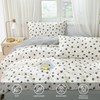 SAPHREAS Black Floral Duvet Cover Set Queen Size 3pcs Botanical
