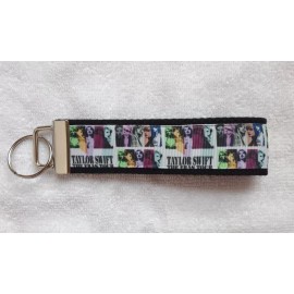 Taylor Swift POP Singer Eras 6" Keychain Key Fob Wrist Strap Ring Music Gift Eras Tour