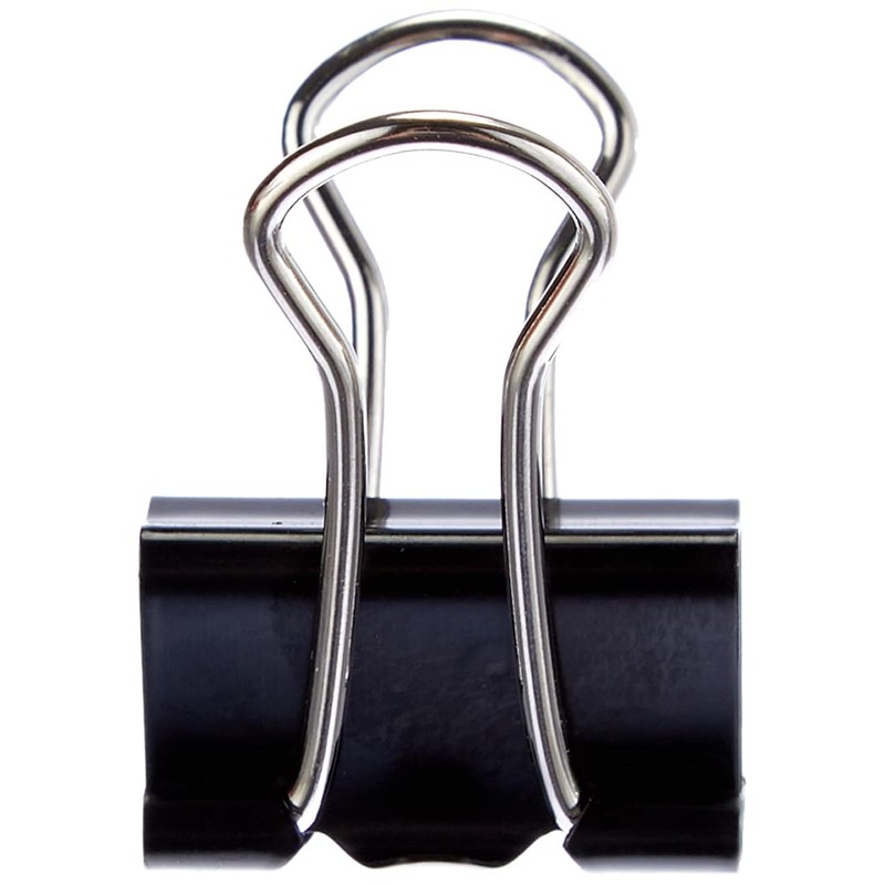 Box of 12 Binder Clips 19 mm