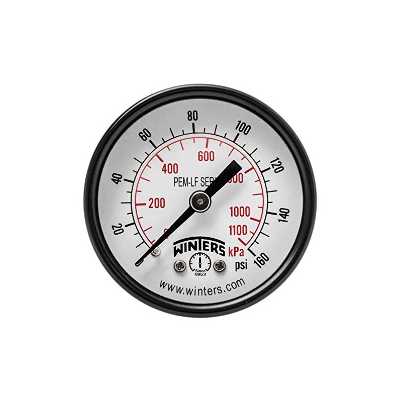 Winters 2 inch Dial Size, Economy Utility Dry Pressure Gauge,