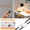 Asjeumt 8FT Lamp Cord with Switch Replacement Lamp Cord Switch