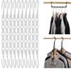 Multi Hangers Space Saving for Clothes, Sturdy Stackable Hangers with