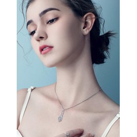 JKR Butterfly Urn Necklace for Ashes for Women Sterling Silver Crystal Teardrop Cremation Jewelry Memorial with Funnel Filler for Mom Wife Daughter Her