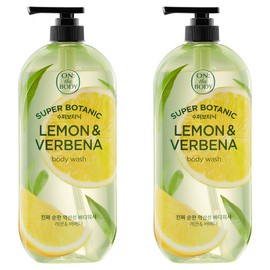 On the Body Super Botanic Body Wash Lemon & Verbena Fragrance, 900g, 2 Pieces / 온더바디 수퍼보타닉 바디워시 레몬 앤 버베나향, 900g, 2개