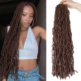 LMZIM 7 Packs Faux Locs Crochet Hair Pre Looped 26 Inch New Soft Locs Crochet Braids Goddess Locs Crochet Hair For Black Women Synthetic Hair Extensions
