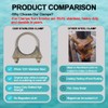 Universal Heavy Duty 1-1/2 Inch Stainless Exhaust U-Bolt Clamp, 1.5