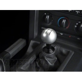 Modern Billet 2010 Style Shift Knob; Satin Compatible with 05-10 Mustang GT, V6
