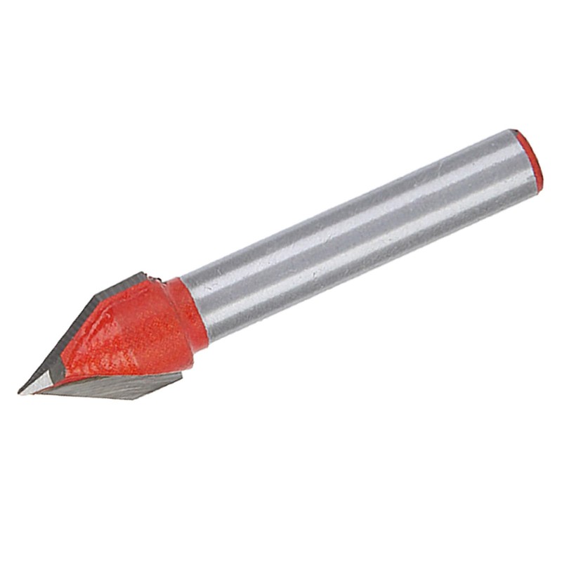 60°CNC Engraving V Groove 3D Router Bits 6x10mm 1/4" Shank