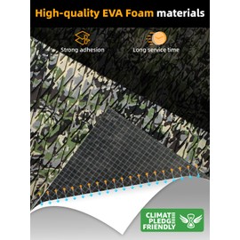 FOCEAN Boat Flooring EVA Foam Boat Decking Camo Marine Flooring Self-Adhesive Marine Mat for Motorboat RV Yacht Kayak, 94.5''x 15.7'', Forest Camo