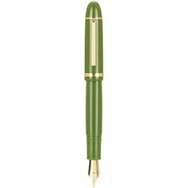 erofa Jinhao X159 X159 - Pluma estilográfica, punta fina, color verde aguacate con clip dorado, acrílico, gran tamaño, X15912-F