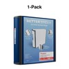 Staples 3-inch 3-Ring Better Binder, Navy Blue, 2/Pack (ST55889-CCVS)