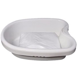 White Foot Tub Basin | Foot Soaking Tub for Soaking Feet, Sturdy Durable Plastic Water Spa and Foot Acupoint Massage, Getting The Dead/Old Skin Off Your Feet - Includes 100 Liners
