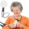 5X Hands Free Magnifying Glass with Light for Reading, 6.3