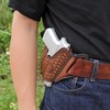 TOURBON Genuine Leather Pistol Holster Concealed Carrying Case for Sig