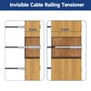 RiaYer 20-Piece 1/8" Stainless Steel Cable Railing Kit - Invisible