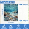 Washable Seashells Starfish Dishwasher Magnetic Cover for Kitchen Decor, Refrigerator