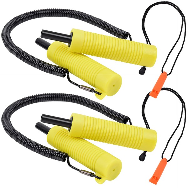 SF Ice Fishing Safety Kit Retractable Ice Picks, Safety Whistle,